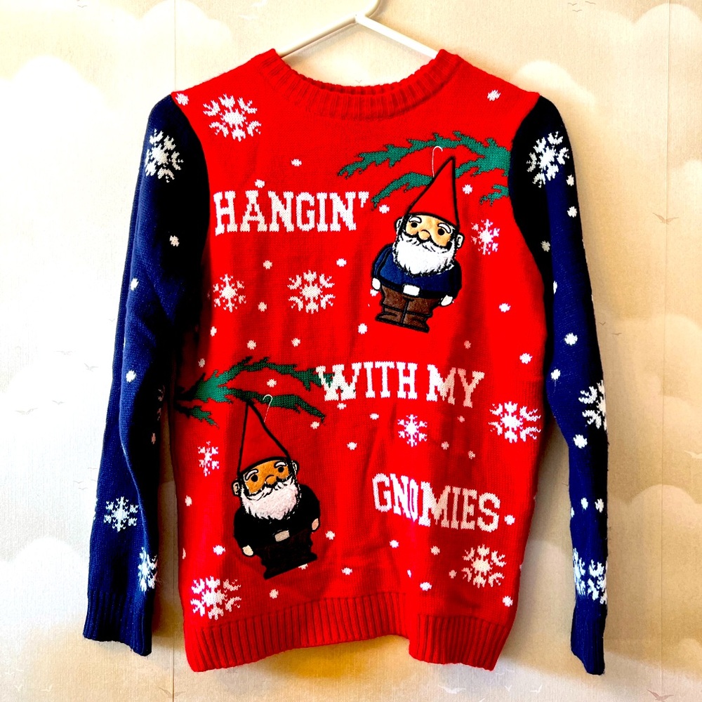 Hanging With My Gnomies Holiday Time Christmas Sweater 🎄